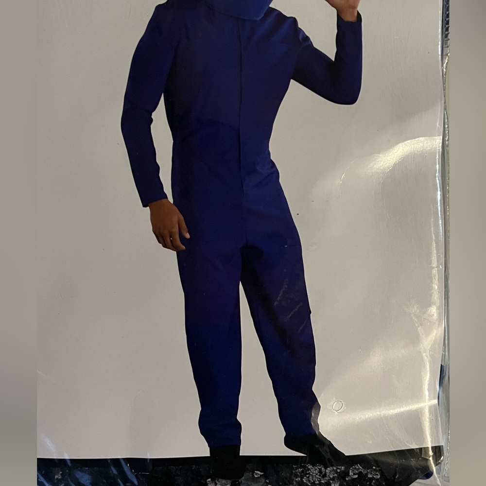 Blue jumpsuit Costume Adult L/XL (up to men’s 46)